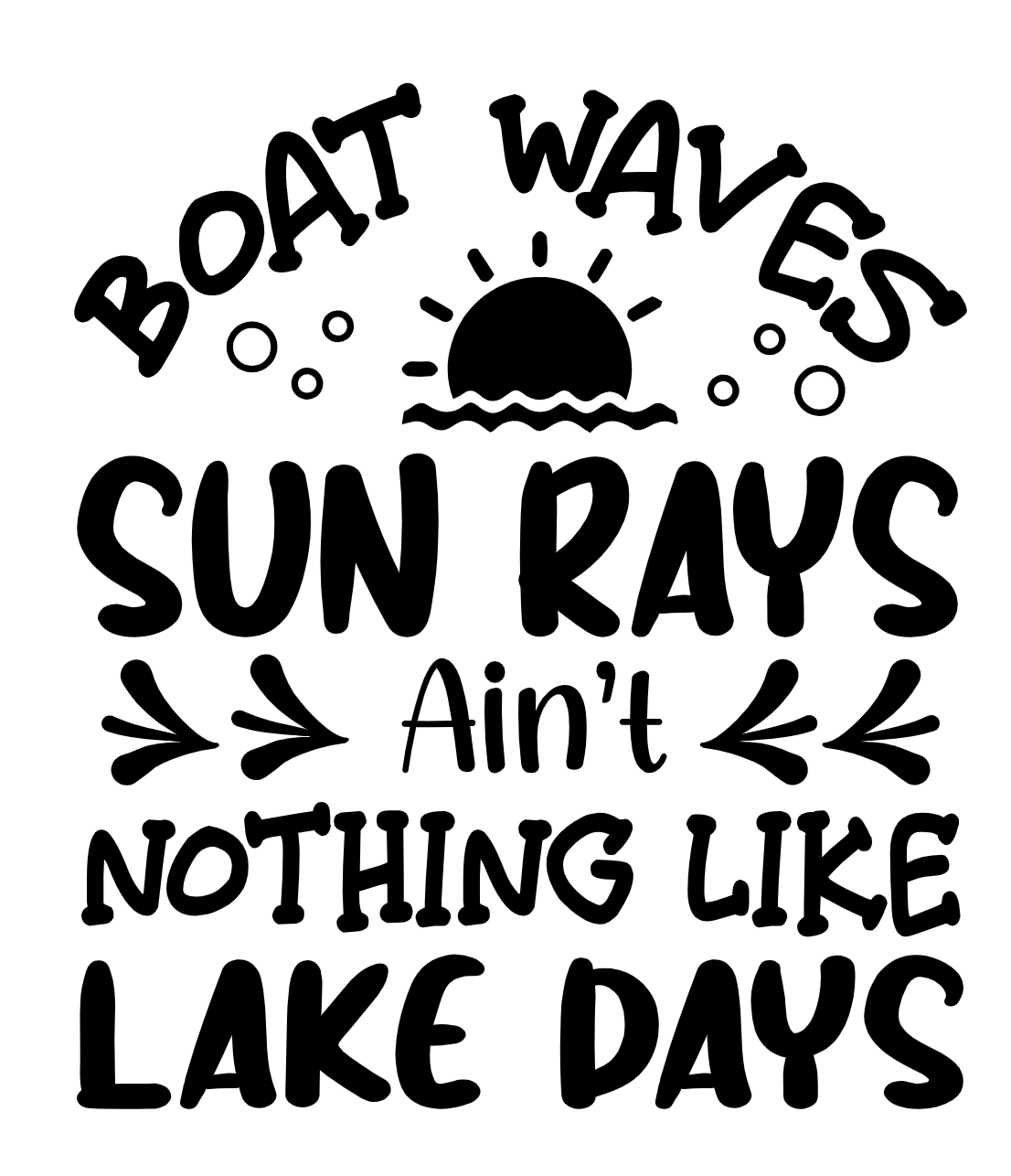 Boat Waves Sun Rays