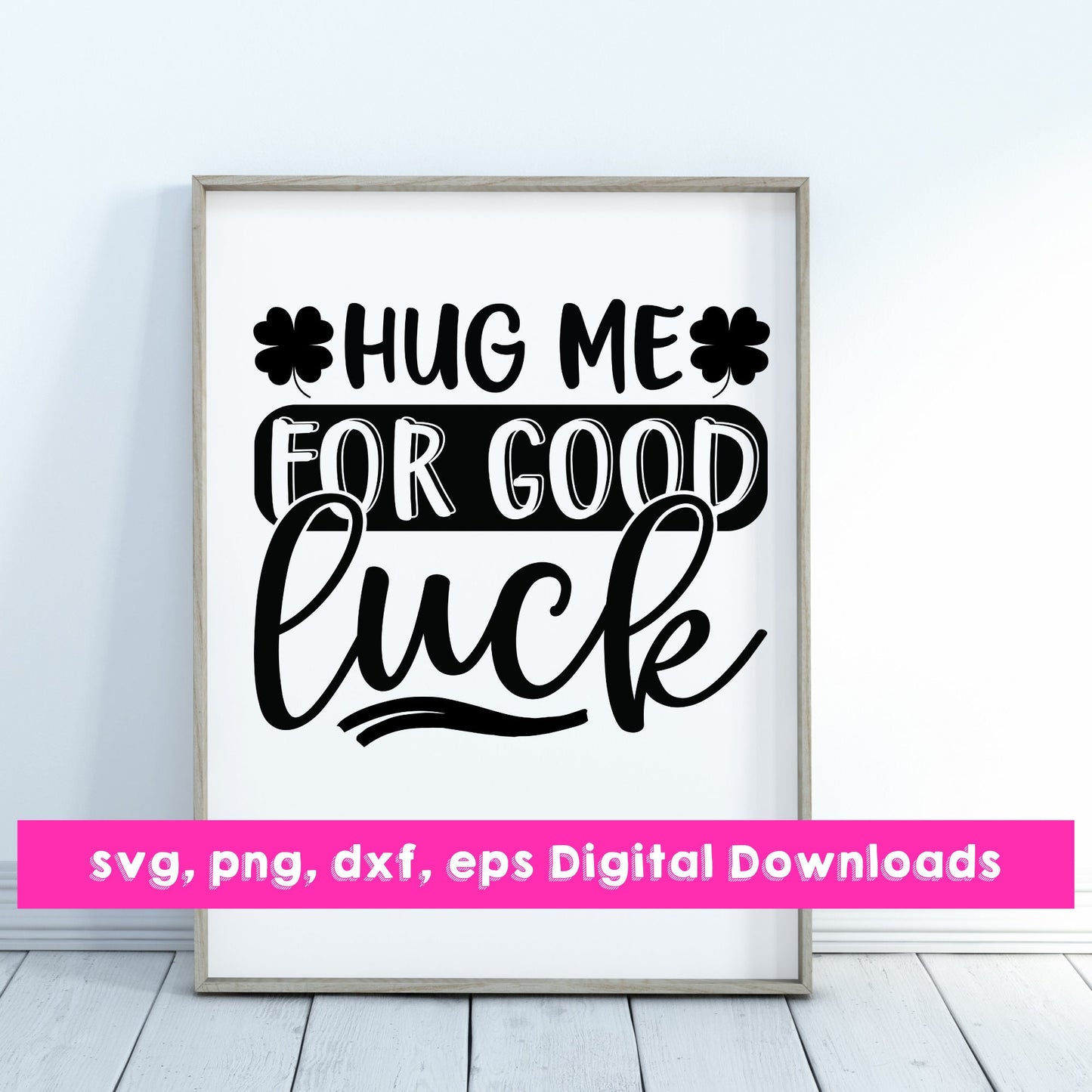 Hug me for good luck
